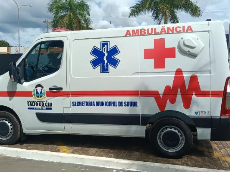 Prefeitura de Salto do Céu Adquire Ambulância para a Saúde com Apoio do Deputado Sebastião Rezende.
